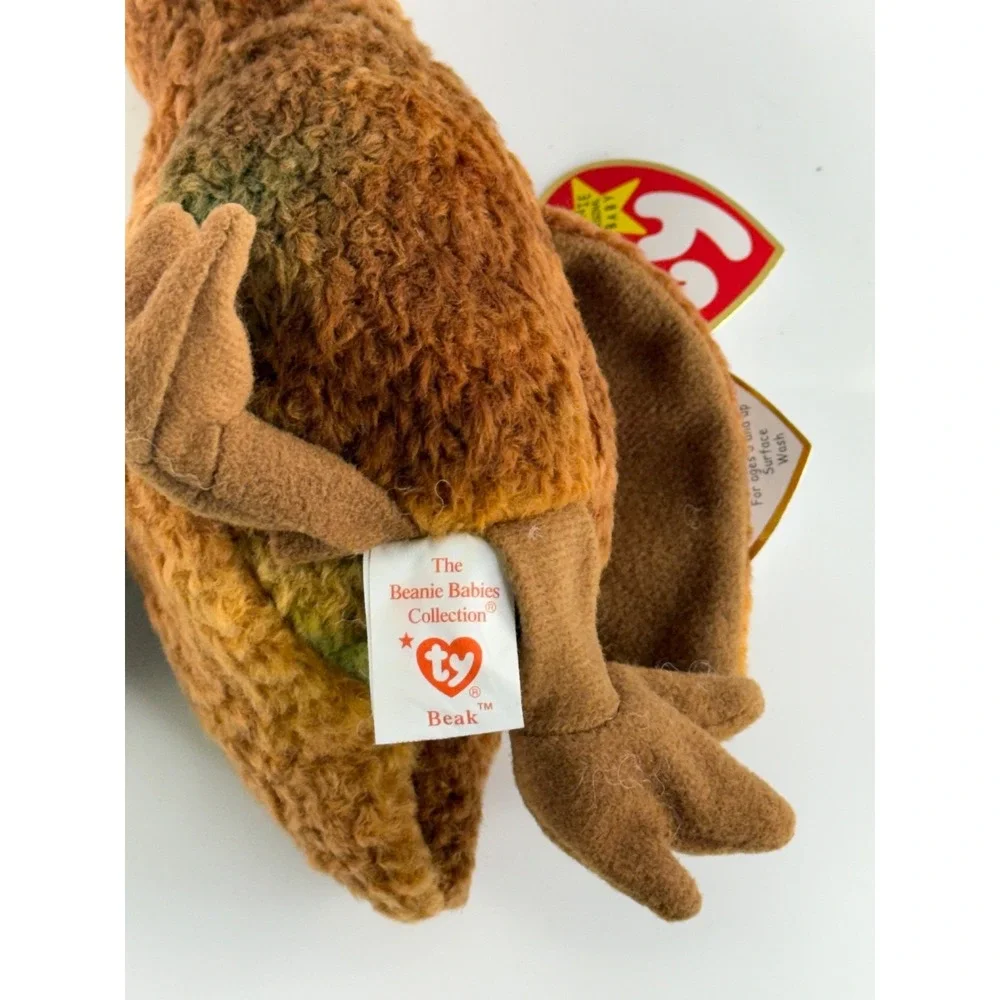 Ty Beanie Baby Beak The Kiwi Bird 1998 Retired Vintage Plush 4211 Mint Tag